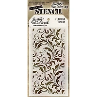 Stampers Anonymous Tim Holtz® Flourish Layering Stencil