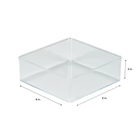 Simplify Large Square Clear Drawer Organizer