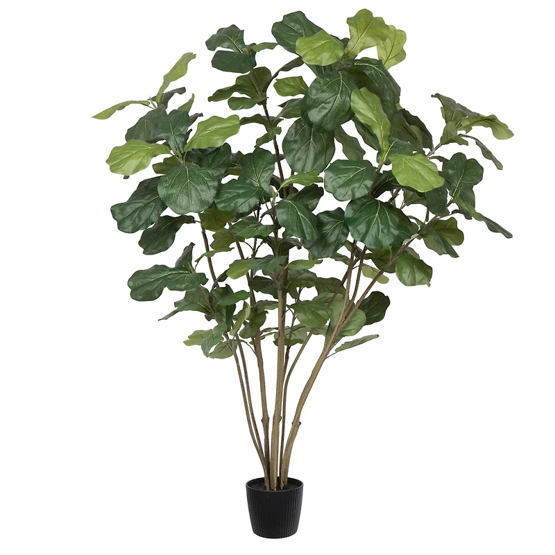 5ft. Potted Artificial Green Fiddle Tree