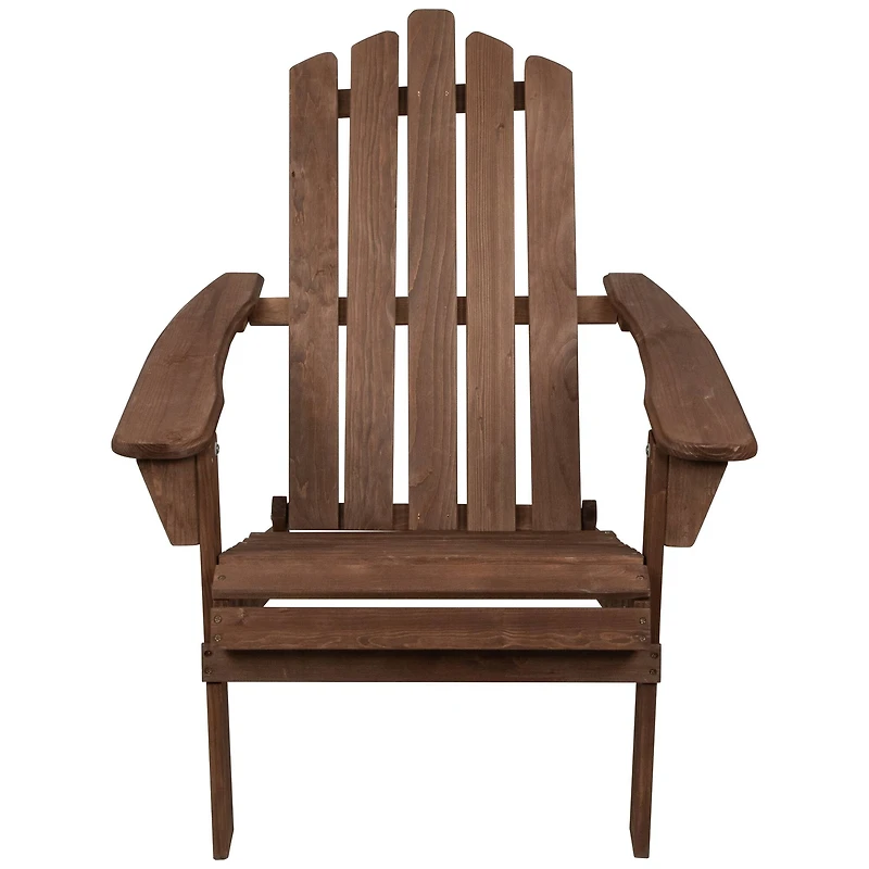 36" Classic Folding Wooden Adirondack Chair