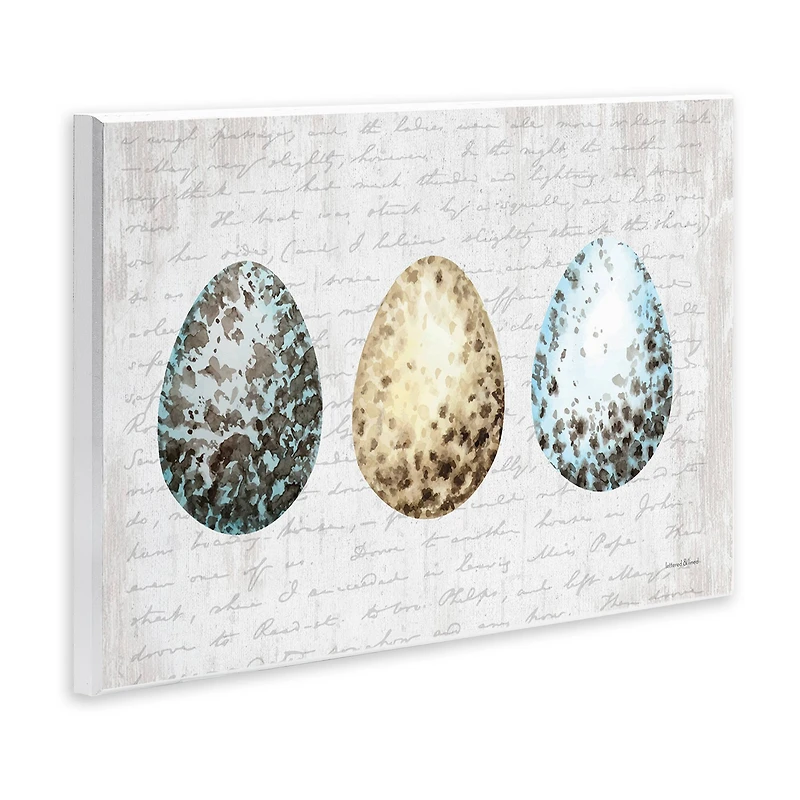 Stupell Industries Robin Eggs Ornamented Farm Confectionary Scripture Background Wall Plaque Art