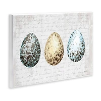 Stupell Industries Robin Eggs Ornamented Farm Confectionary Scripture Background Wall Plaque Art