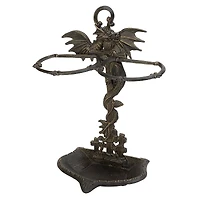 Design Toscano Wyvern Dragon Iron Walking Stick Holder