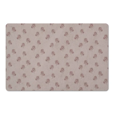 Delicate Floral Floor Mat
