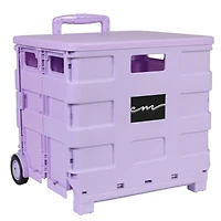 Everything Mary Collapsible Rolling Cart with Lid