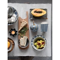 Hello Honey® Blue Floral Hand-Painted Sugar & Creamer Stoneware Set