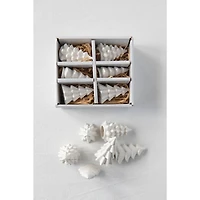 Hello Honey® 3" White Stoneware Trees Set