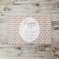 Happy in a Million Little Ways Floor Mat, 18" x 27"