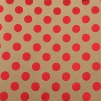 JAM Paper Red Foil Polka Dots Gift Wrap