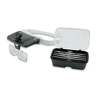 Beadalon® Adjustable Magnifying Visor With 2 LED Lights & 5 Removable Lenses