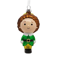 4.5" Buddy the Elf Blown Glass Christmas Ornament