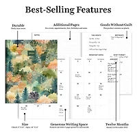 TF Publishing 2025 Mural of Trees Large Monthly Planner