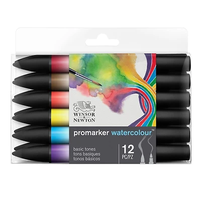 Winsor & Newton® ProMarker™ Basic Tones Watercolor Marker Set