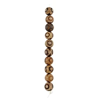 Brown Agate Round Beads, 11mm by Bead Landing™