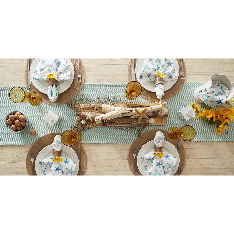 DII® 108" Handloom Chevron Table Runner