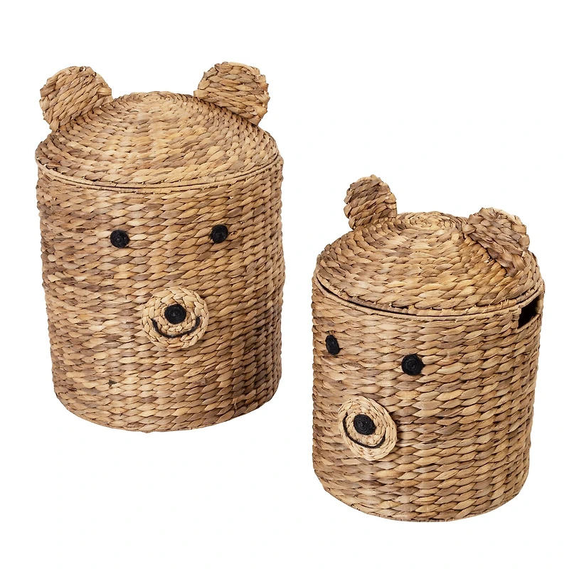 Honey Can Do Bear Shaped Storage Baskets Set