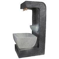26" LED Rainfall Outdoor Water Fountain with Planter