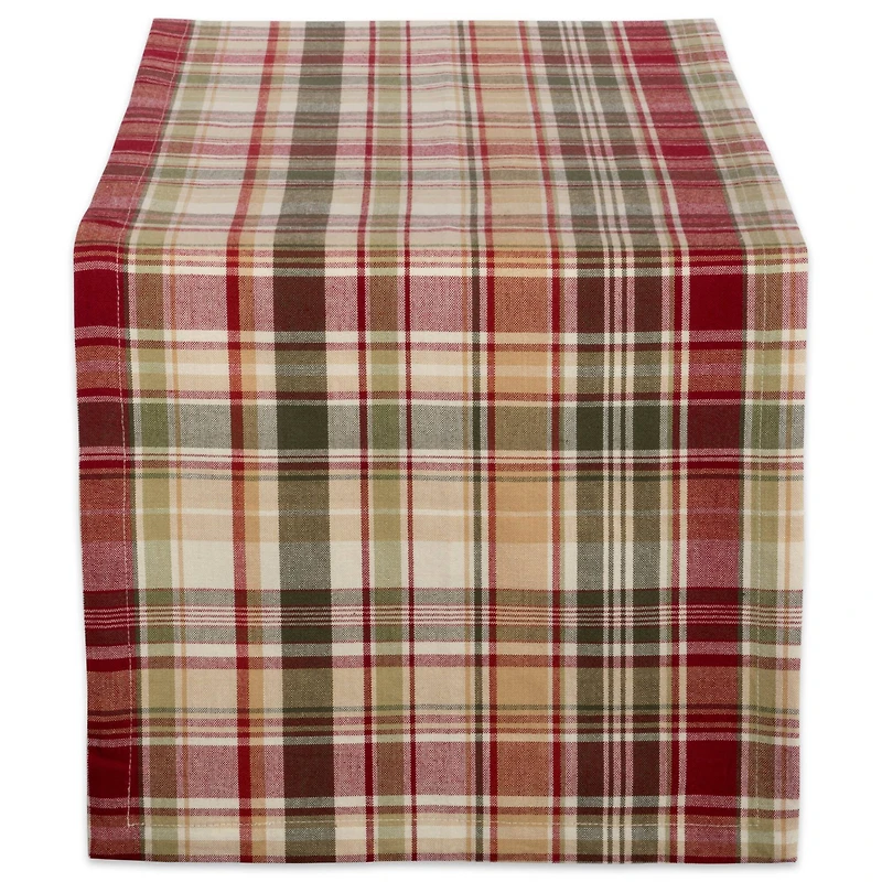 DII® 108" Give Thanks Plaid Table Runner
