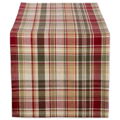 DII® 108" Give Thanks Plaid Table Runner