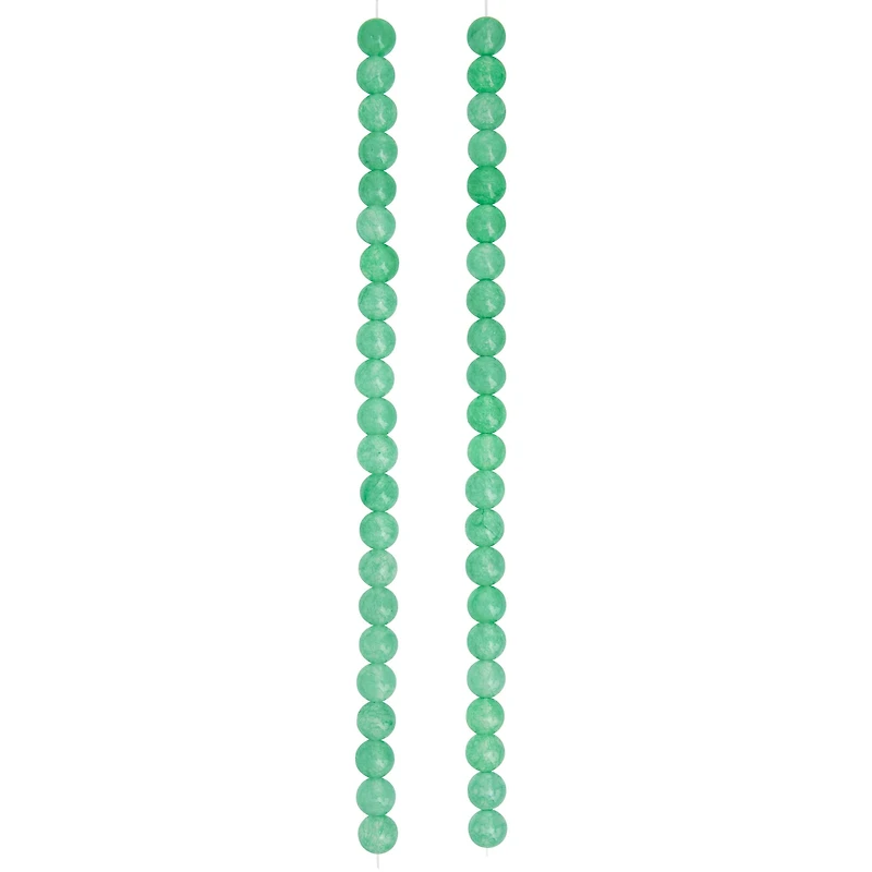 12 Pack: Green Aventurine Round Beads, 6mm by Bead Landing™