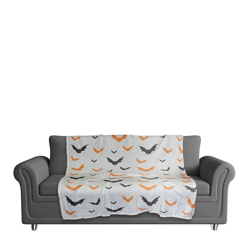 Halloween Bats Fleece Blanket