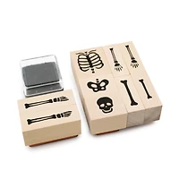 Skeleton Wood Stamps & Ink Pad Set by Recollections™