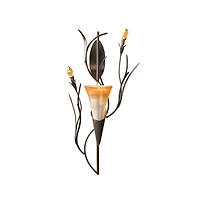 12.5" Dawn Lily Candle Wall Sconce