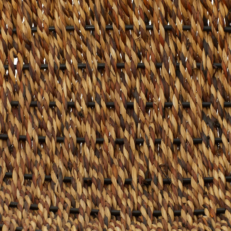 Brown Metal Coastal Storage Basket Set