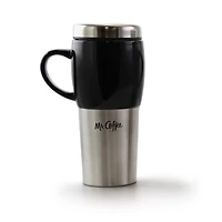 Mr. Coffee Traverse 16oz. Stainless Steel & Ceramic Travel Mugs, 3ct.