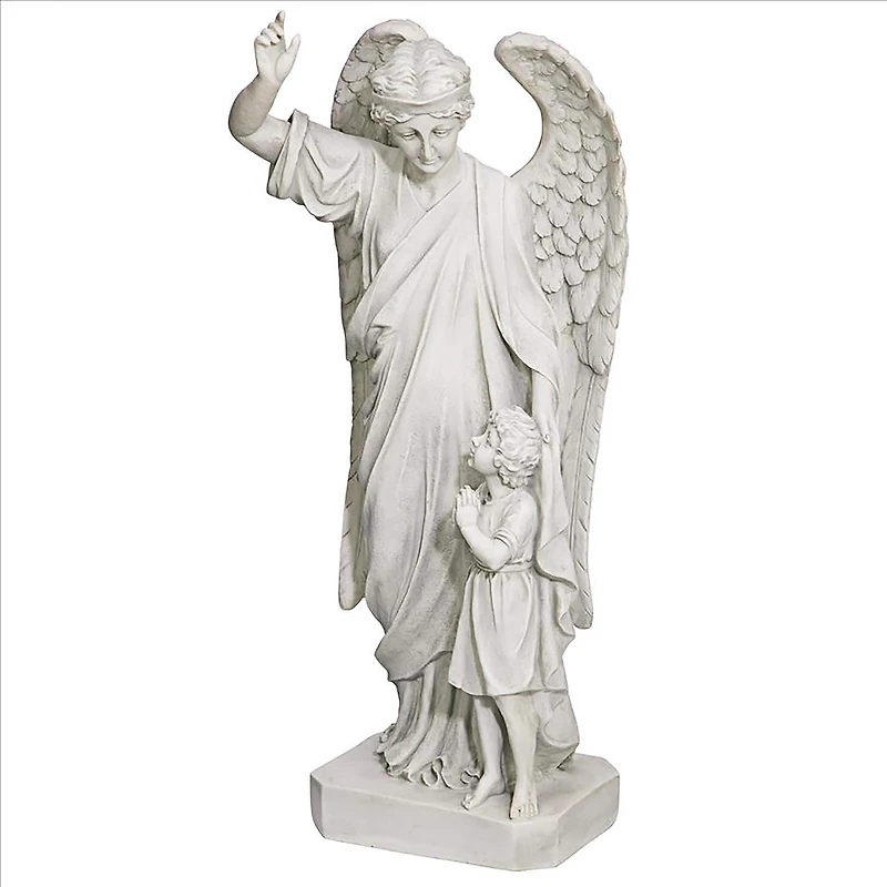 Design Toscano® 3ft. Guardian Angel Child's Prayer Garden Statue