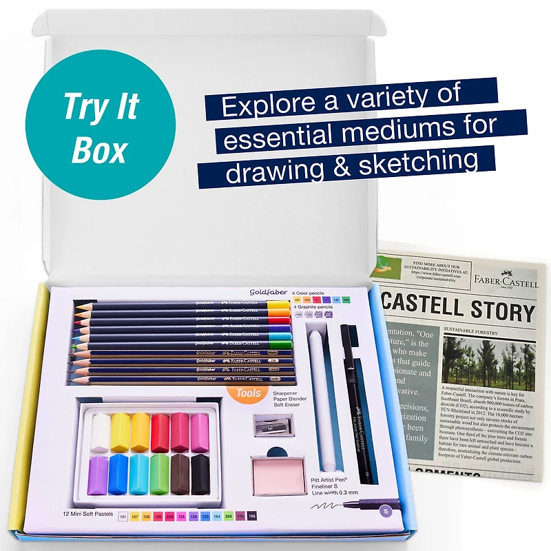 Faber-Castell® Creative Studio Dry Medium Try It Box