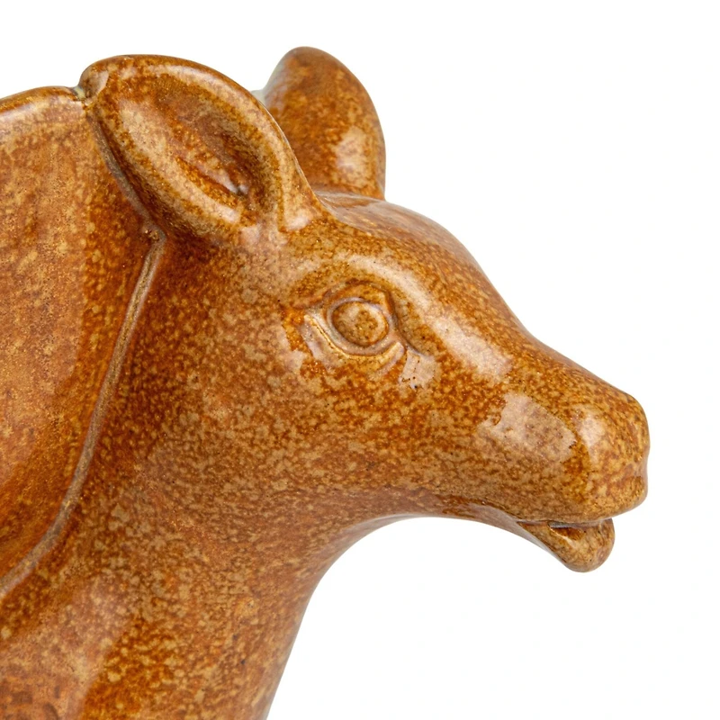 Hello Honey 6.5" Rustic Stoneware Donkey Bowl