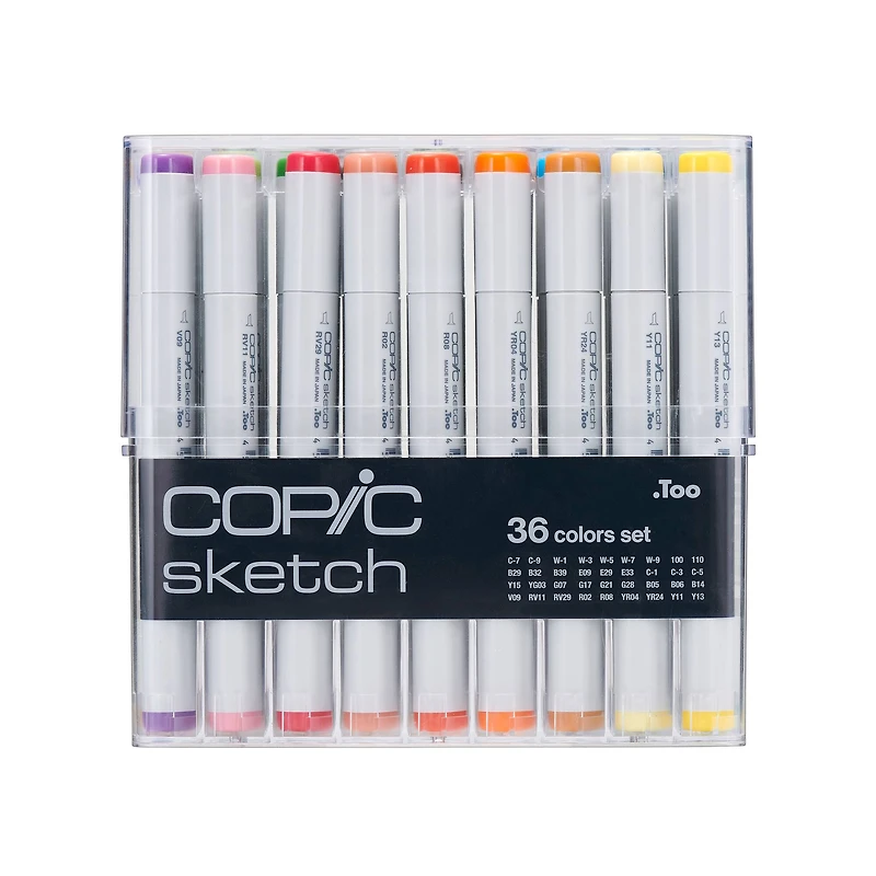Copic® Sketch 36 Piece Manga Illustration Set