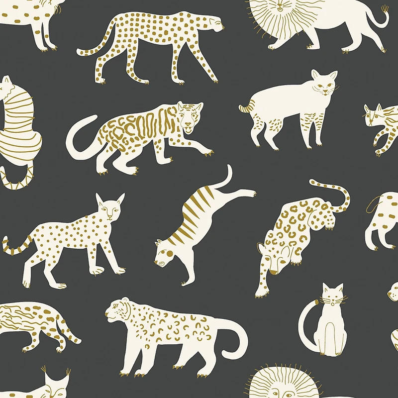NuWallpaper Leah Duncan Kitty Kitty Peel & Stick Wallpaper