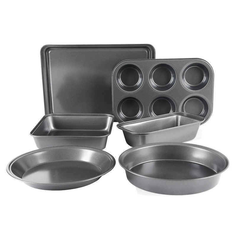 Gibson Home Metallux 6-Piece Bakerware Set
