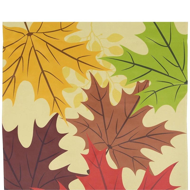 28" x 40" Red & Yellow Fall Leaves Welcome Outdoor House Flag