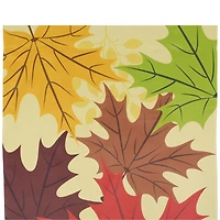 28" x 40" Red & Yellow Fall Leaves Welcome Outdoor House Flag