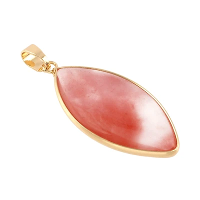 Cherry Quartz Marquise Pendant by Bead Landing™
