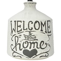 Simple Designs™ 15" Welcome Home Rustic Ceramic Accent Table Lamp