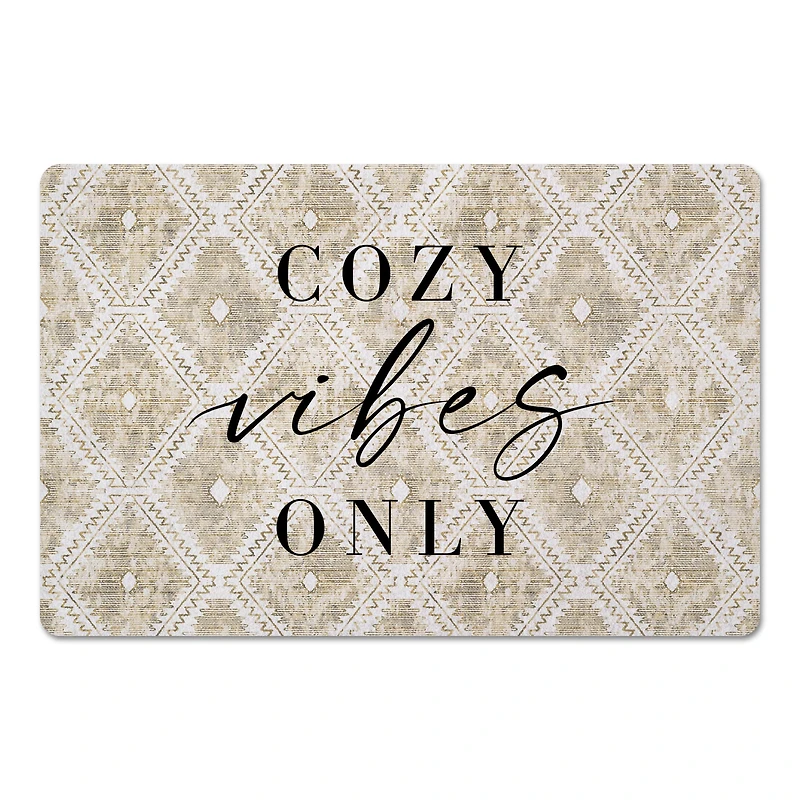 Cozy Vibes Only Floor Mat, 18" x 27"