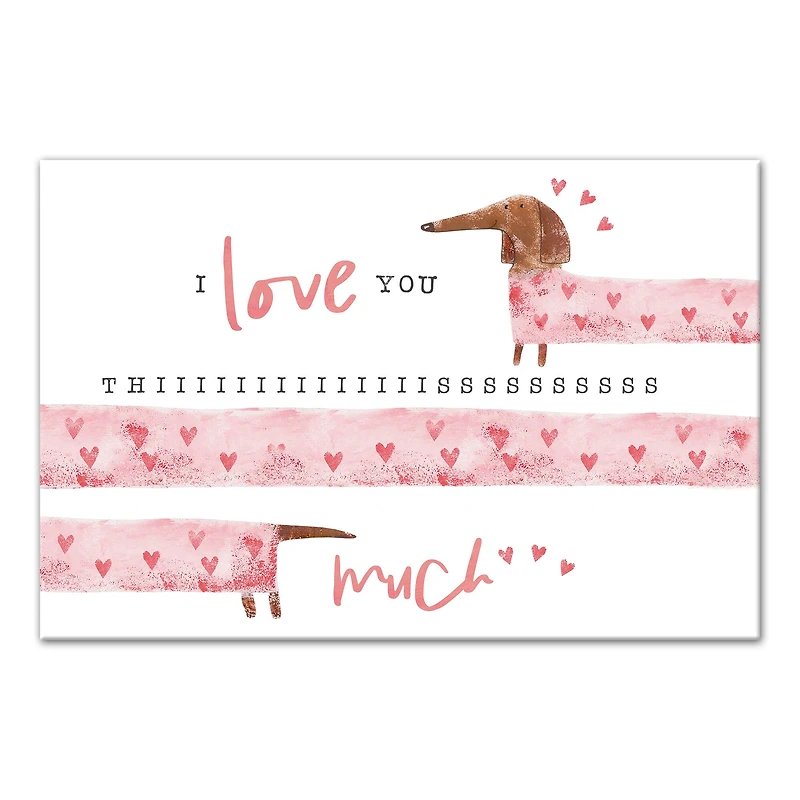 Love You This Much Canvas Wall Art