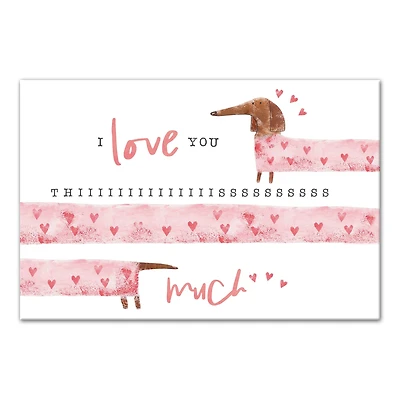 Love You This Much Canvas Wall Art