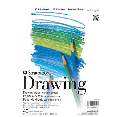 Strathmore® 200 Series Drawing Paper Pad