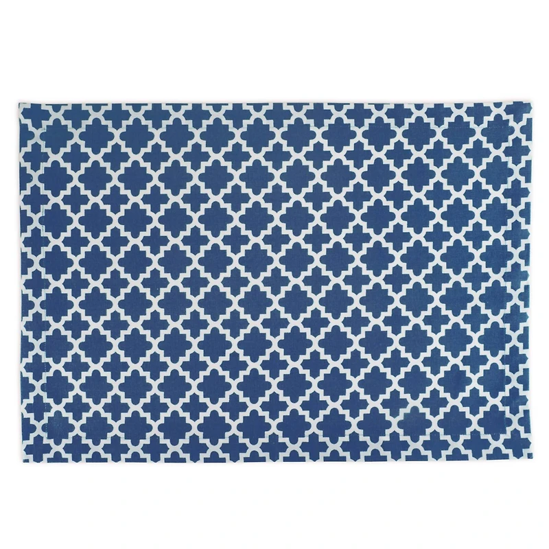 DII® Nautical Blue Lattice Placemat Set, 6ct.