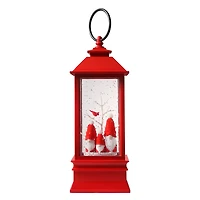 Haute Decor 9" Snowburst™ Plastic Lantern with Gnome Trio