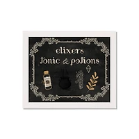 Elixers Tonic Potions 2 16" x 20" White Framed Print Under Plexiglass