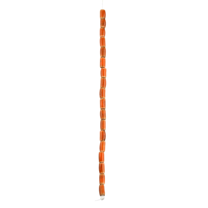 Orange Ceramic Tube Beads, 10mm by Bead Landing™