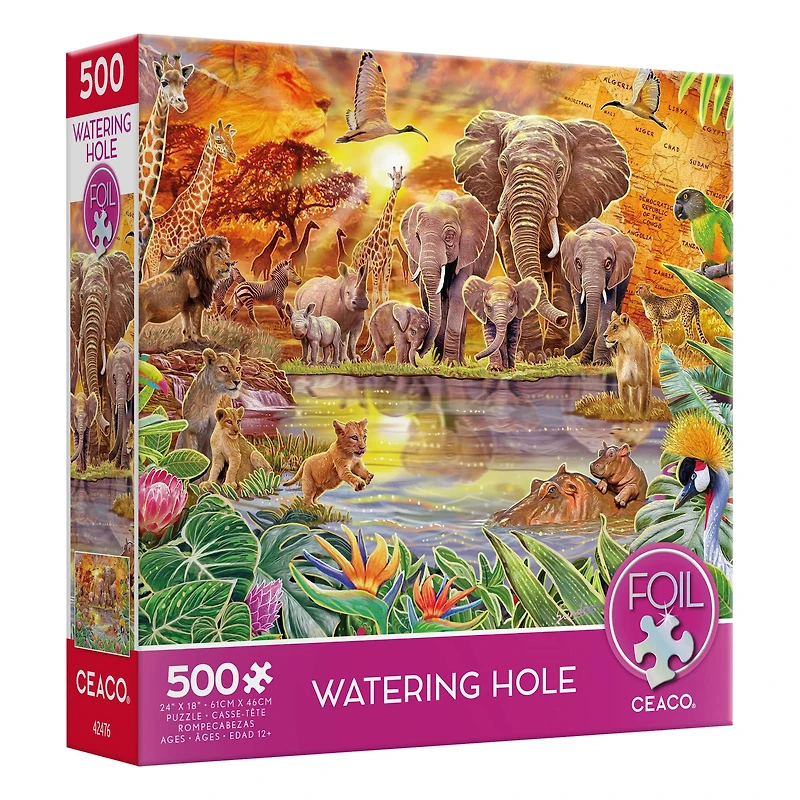 Assorted Foil 500 Piece Puzzle