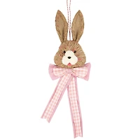 21" Easter Bunny with Bow Hanging Wall Decoration