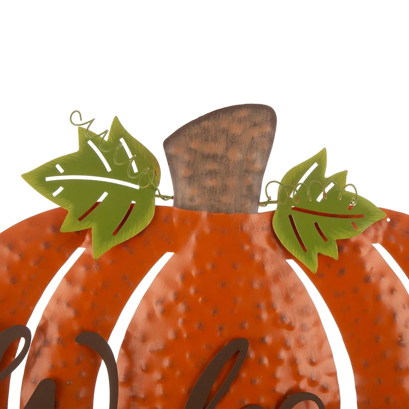 Glitzhome® Metal Welcome Pumpkin Yard Stake